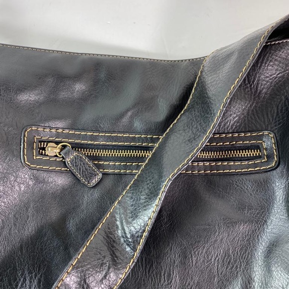 Aldo woman Black Weekend Tote Leather Bucket Style Shoulder Bag - Picture 6 of 10